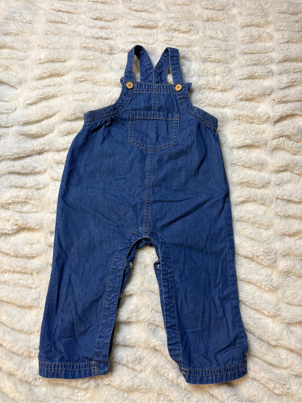 Cat & Jack Navy Denim Overalls One-Piece